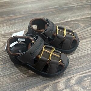 Avalanche Fisherman Sandals Boys 6 Toddler Brown Sporty Outdoor AV90242 NWT
